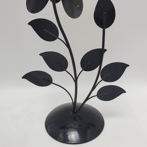 Metal Flower Foiled And Lacquered Copper And Pewter Table Top Decoration 18.7" - Picture 7 of 11